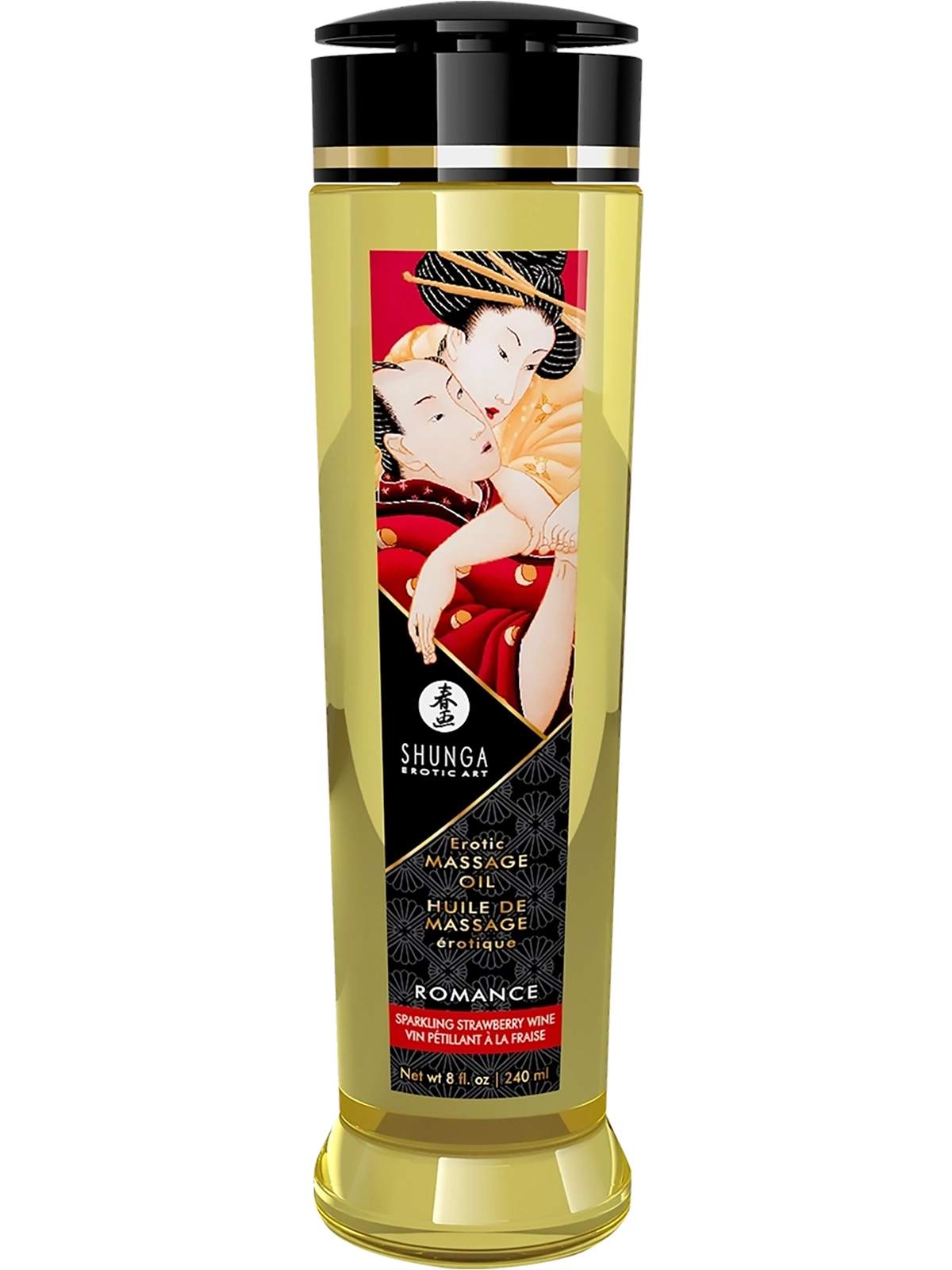 Shunga Erotic Massage Oil Sparkling Strawberry Wine