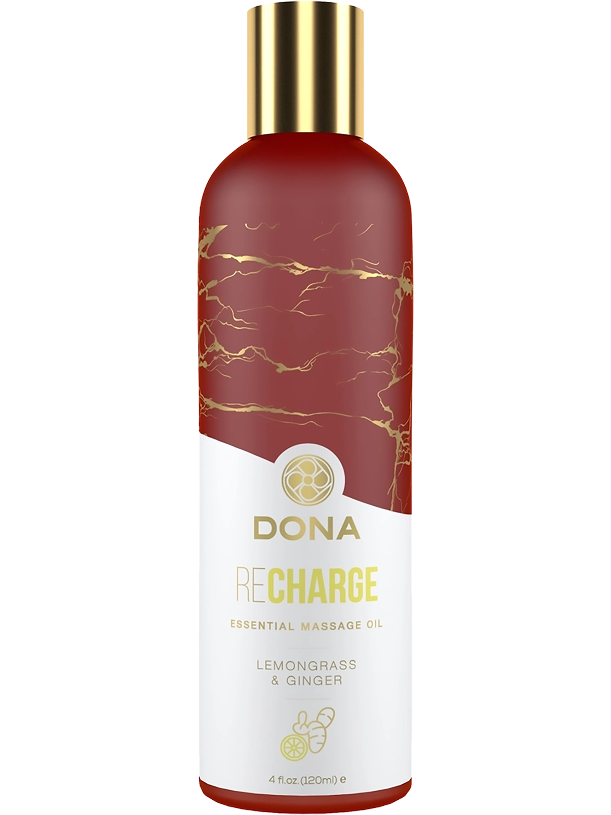 Dona Essential Massage Oil ReCharge Lemongrass & Ginger