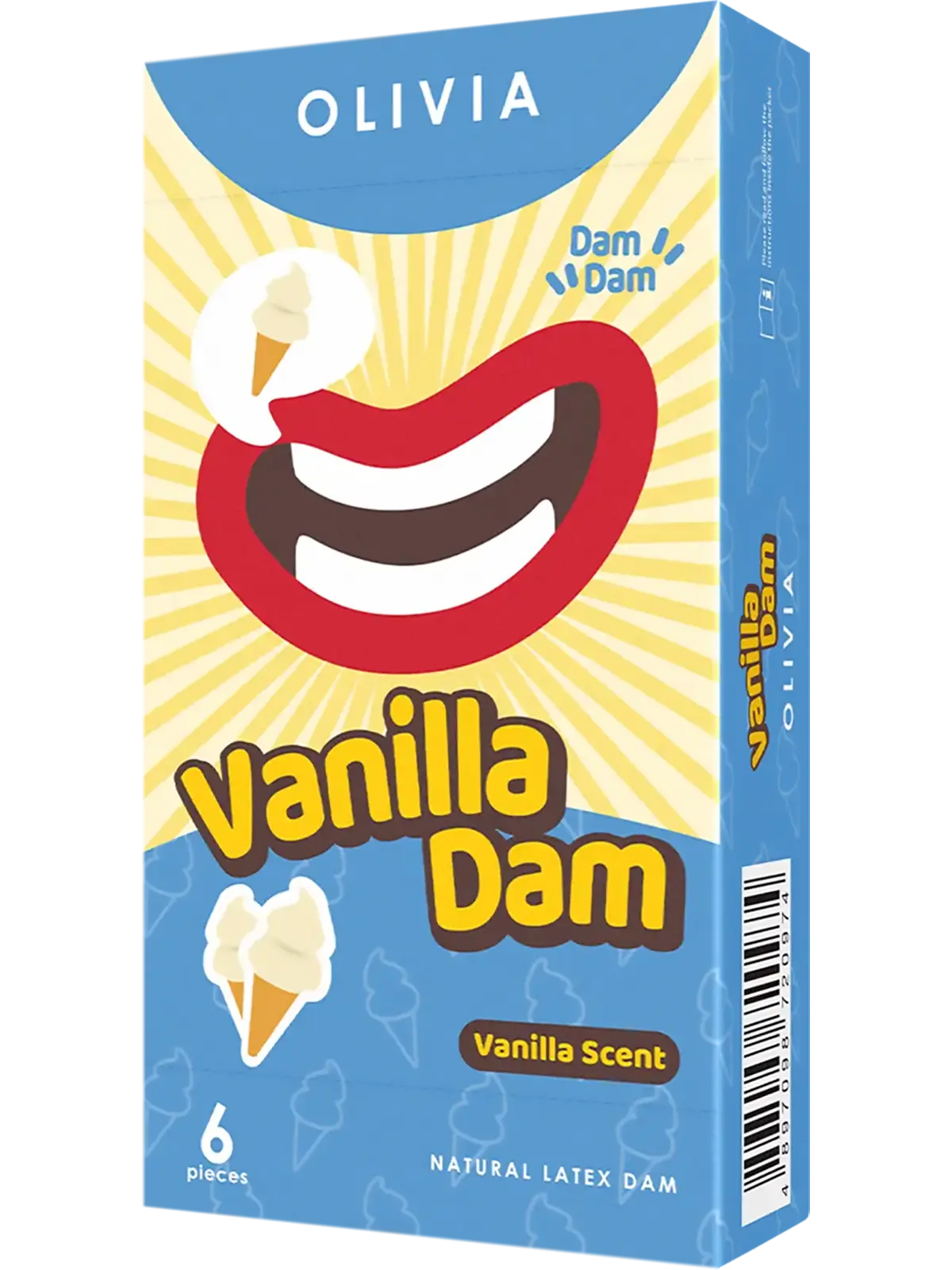 Olivia Vanilla Scented Dental Dam