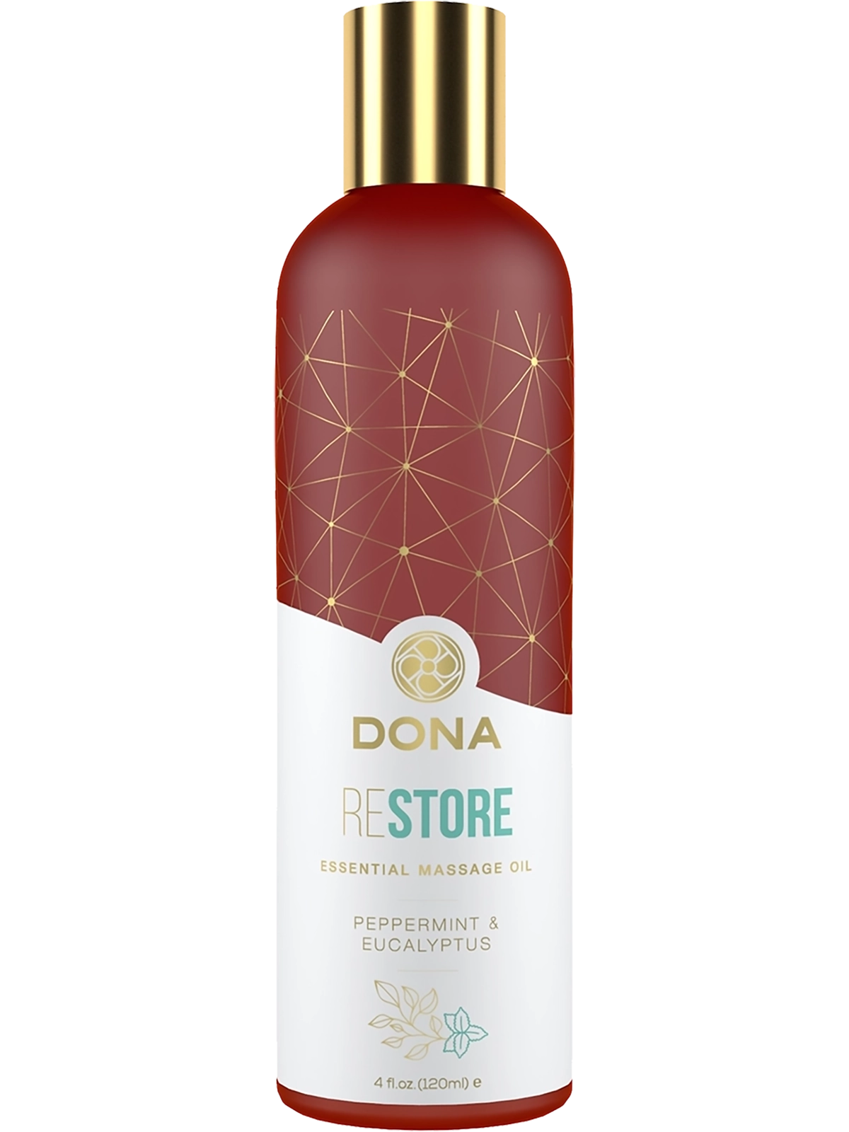 Dona Essential Massage Oil ReStore Peppermint & Eucalyptus