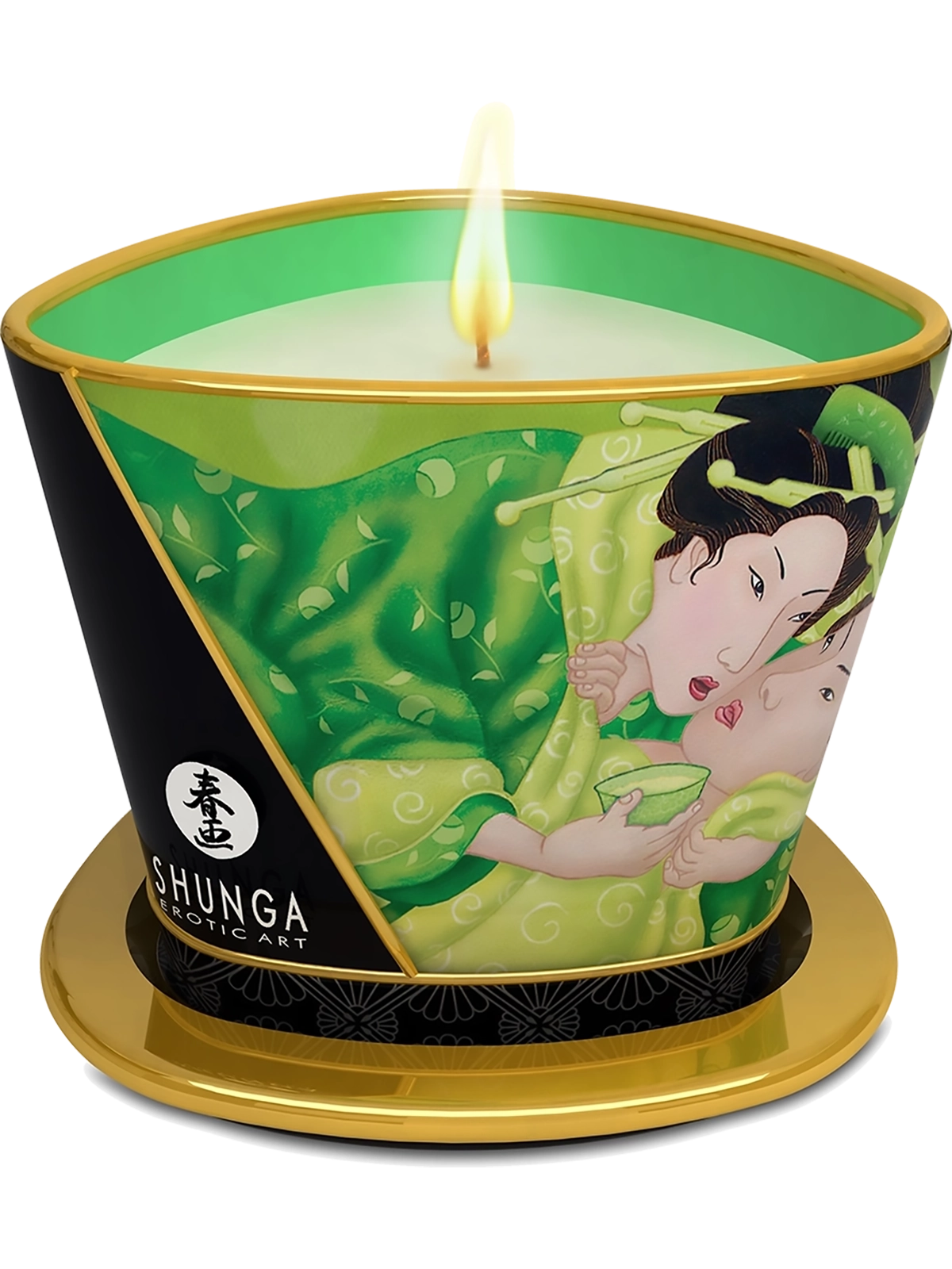 Shunga Massage Candle Exotic Green Tea