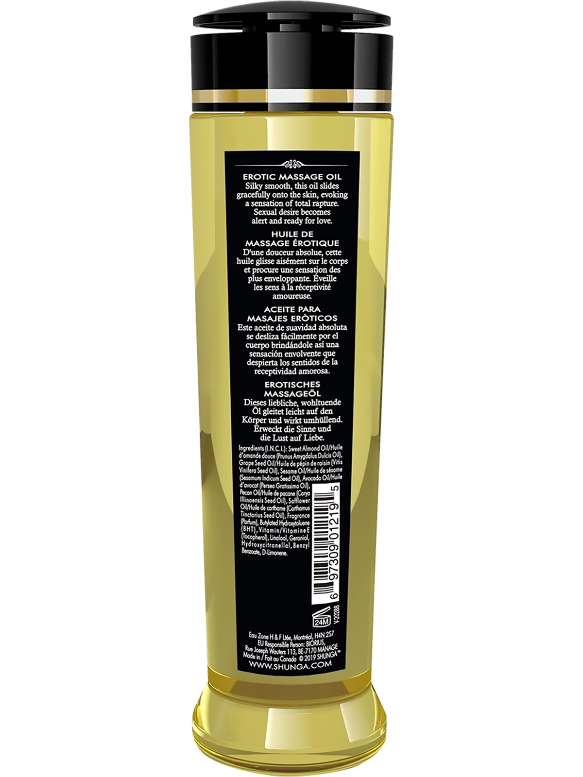 Shunga Erotic Massage Oil Midnight Flower