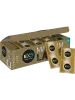 A bronze colored box of 144 EXS Magnum condoms